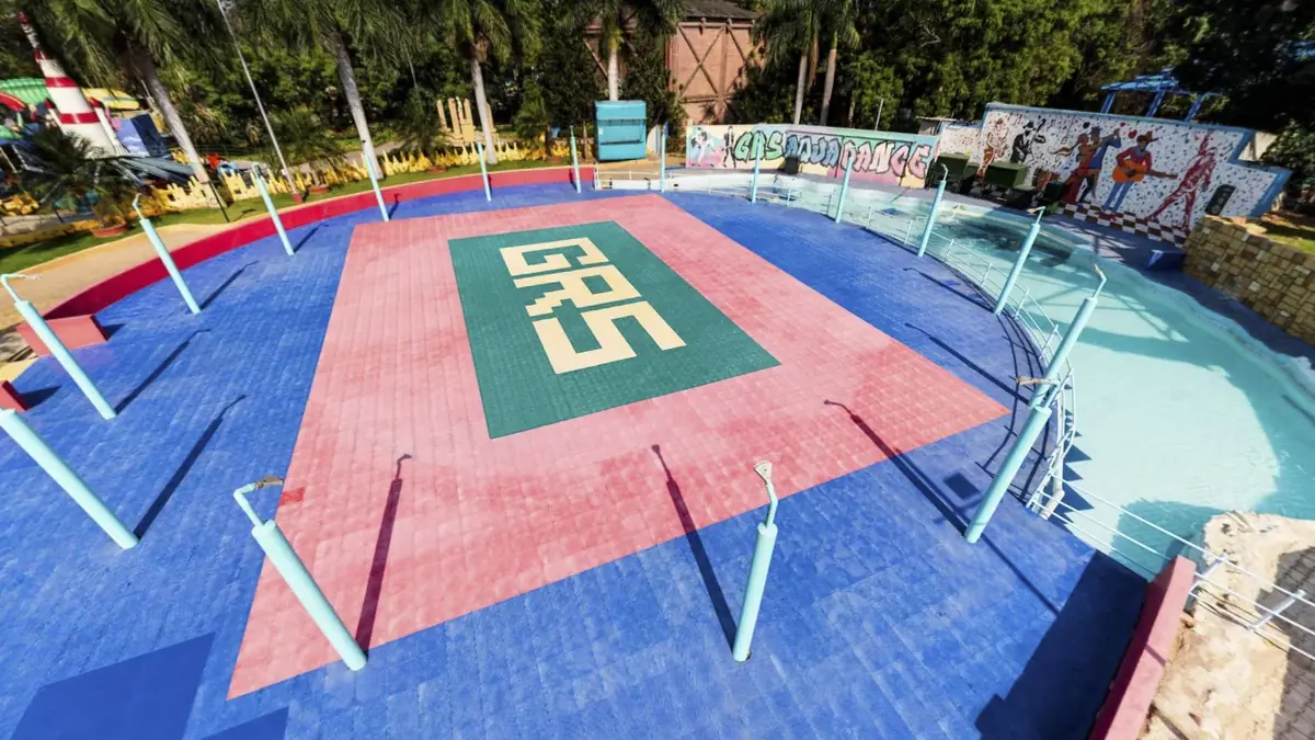 Aqua Dance Floor at GRS Fantasy Park, Mysuru