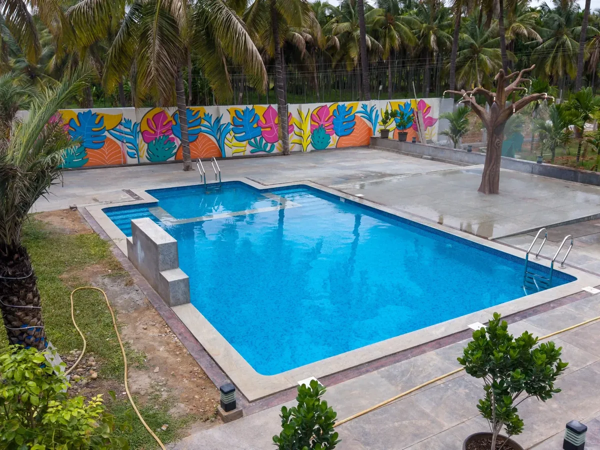 Swimming pool at Tulasi Resorts, Sira