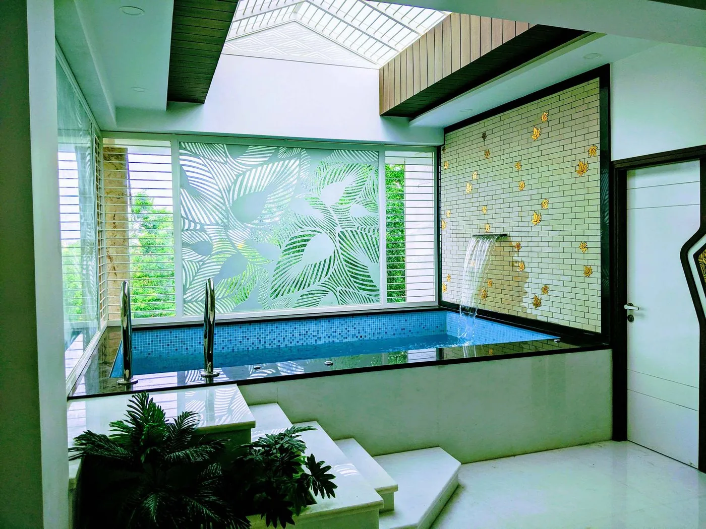 Private pool at Vishwakarma Residence, Bangalore